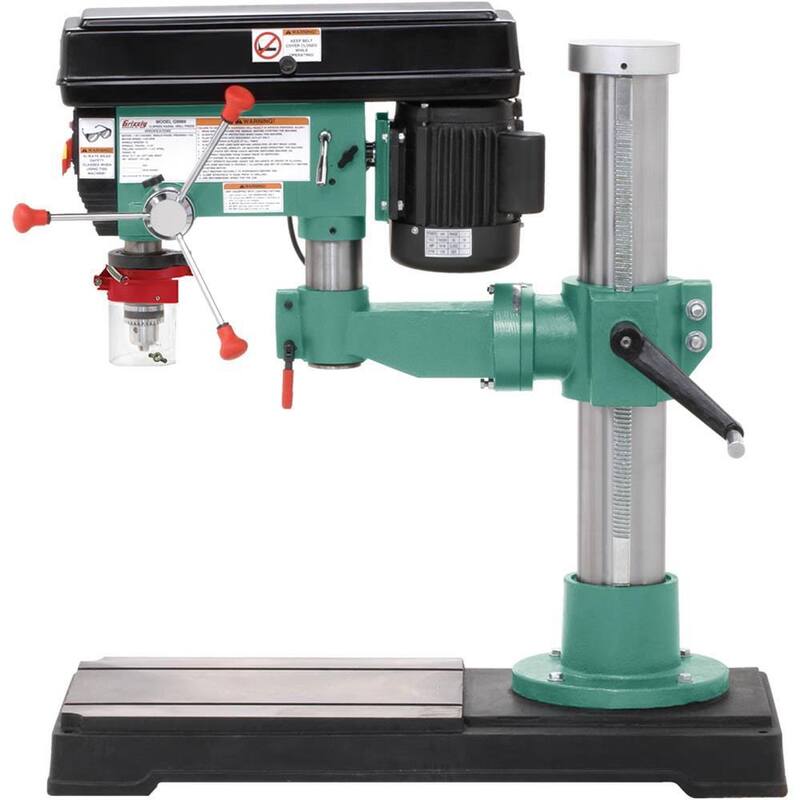 Prensa de taladro radial de 45 pulgadas y 12 velocidades con capacidad de portabrocas de 5/8 de pulgada - G9969 de Grizzly Industrial