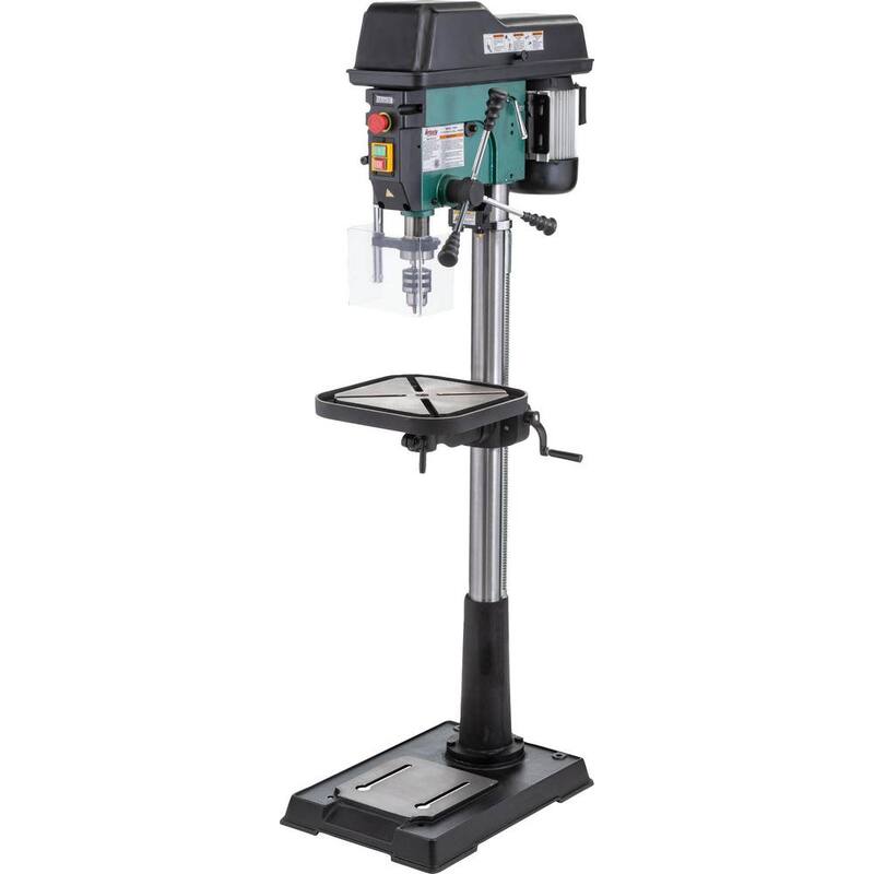 Prensa de taladro de piso de velocidad variable de 17 pulgadas con capacidad de mandril de 5/8 pulgadas - T33961