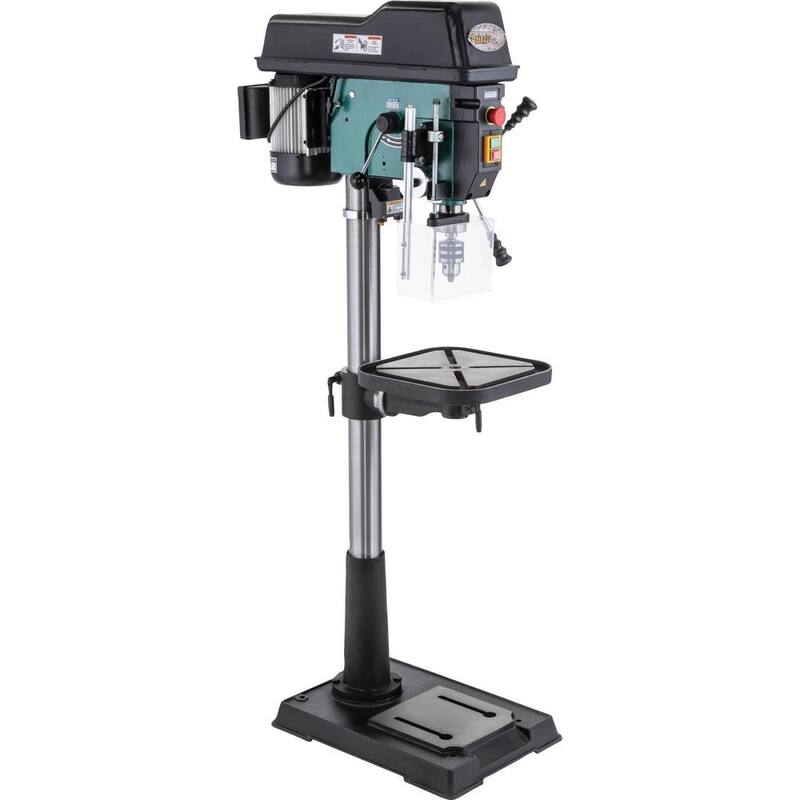 Prensa de taladro de piso de velocidad variable de 17 pulgadas con capacidad de mandril de 5/8 pulgadas - T33961