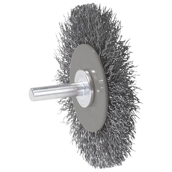 Walter Surface Technologies Allsteel 1-3/8 in. Mtd Wheel Brush Stainless Steel - 09C160