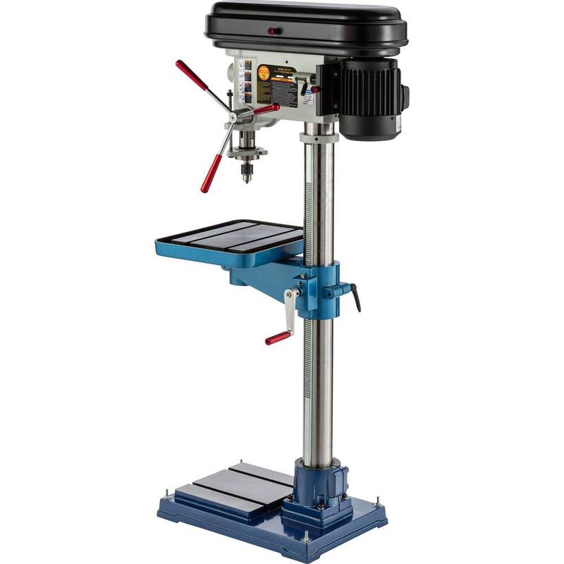 Prensa de taladro de piso de velocidad variable de 19-1/2 pulgadas con capacidad de mandril de 5/8 pulgadas - SB1125