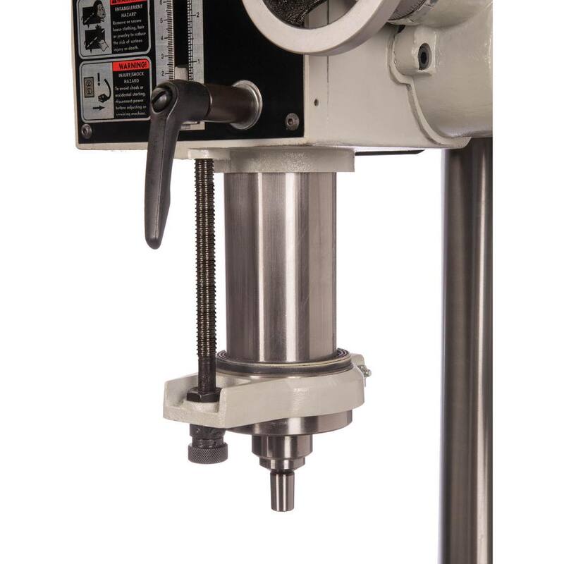 Prensa de taladro de engranaje de velocidad variable de 21 pulgadas con capacidad de mandril de 5/8 pulgadas y mesa deslizante transversal - SB1116 de Grizzly Industrial