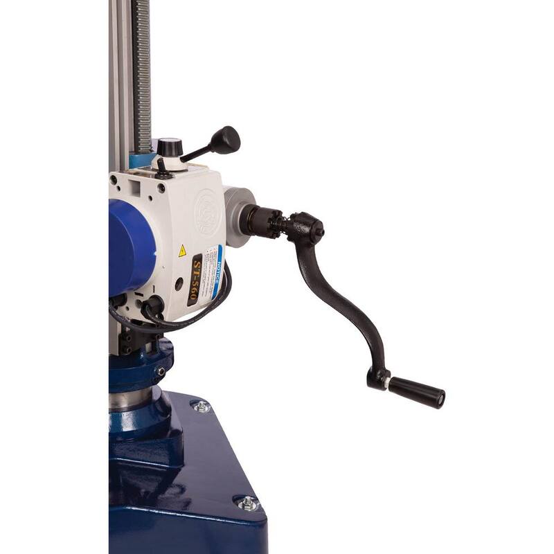 Prensa de taladro de engranaje de velocidad variable de 21 pulgadas con capacidad de mandril de 5/8 pulgadas y mesa deslizante transversal - SB1116 de Grizzly Industrial