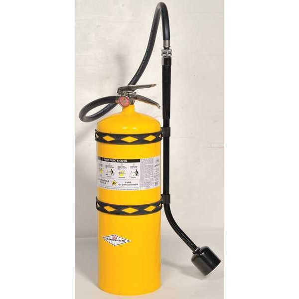 Amerex Fire Extinguisher, 30 lb Capacity, Class D , UL RatingD , Sodium Chloride 24 sec, Discharge Time: - B570