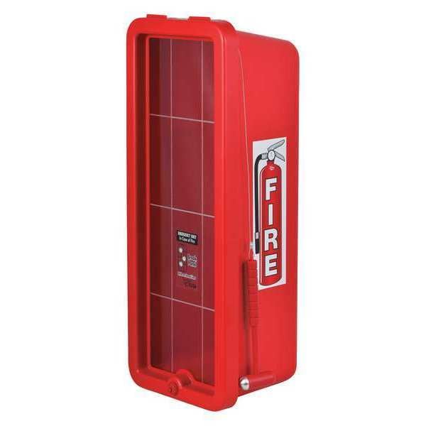 Cato Fire Extinguisher Cabinet, For 10 lb Tank Weight, Surface Mount, 23.3 in Height, Keyed Lock - 105-10 RRC-H