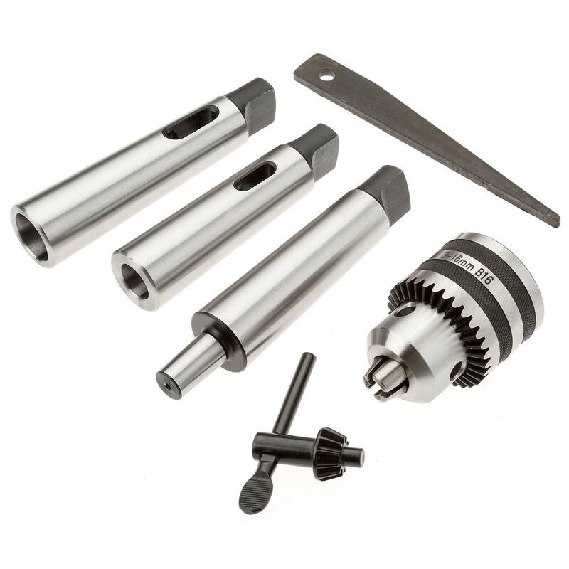 Prensa taladradora de servicio pesado de 27-1/2 pulgadas y 18 velocidades con capacidad de portabrocas de 5/8 de pulgada - G0756 de Grizzly Industrial