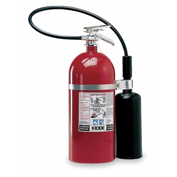 Kidde Fire Extinguisher, 10 lb Capacity, Class BC , UL Rating10B:C , Carbon Dioxide - PRO10CDM