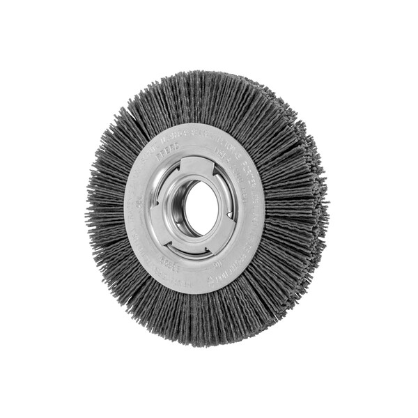 Pferd 6" M-BRAD WF Wheel Brush - 2" A.H., .040 SiC - 80 Grit - 83699