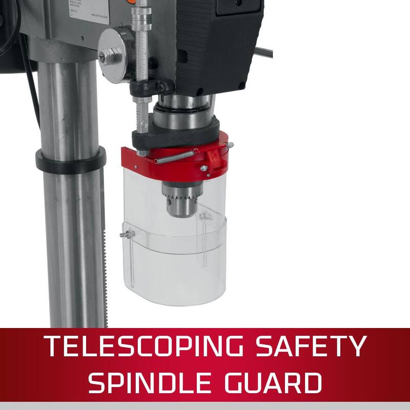 Prensa de taladro de piso de 20 pulgadas, soporte de 1 HP, 12 velocidades, 115 voltios, J-2550 - 354402