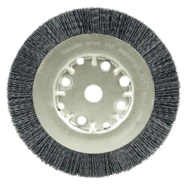 Weiler Burr-Rx 6" Narrow Face Wheel, .043/120CG Crimped Fill, 5/8"-1/2" - 31135