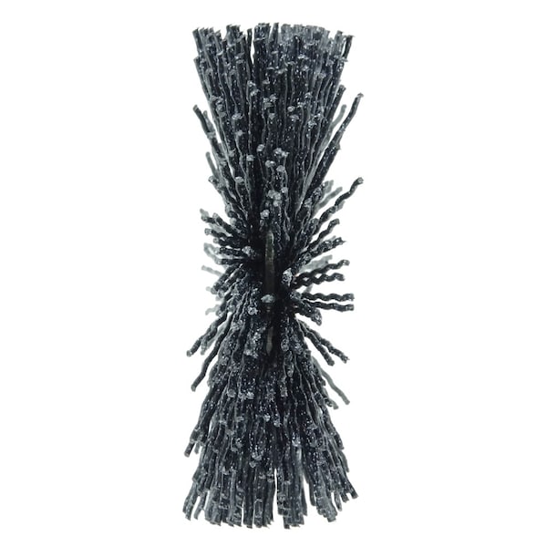 Weiler Burr-Rx 3" Dia Wheel Brush, .026/120CG Crimped Fill, 1/2" Arbor Hole - 17565