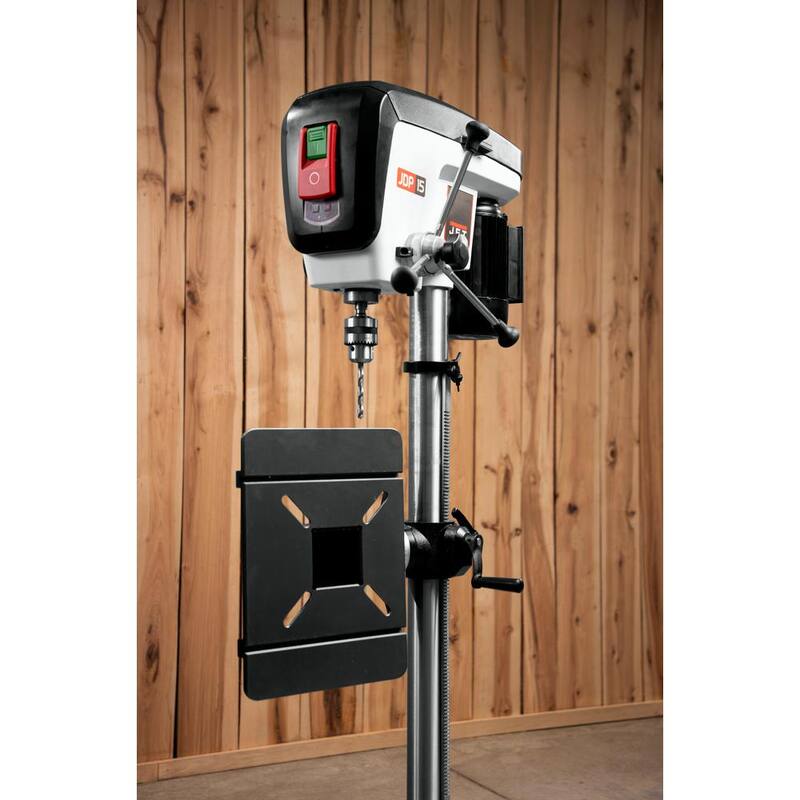 Prensa de taladro de piso Jet de 3/4 HP de 15 pulgadas con luz LED de trabajo, 16 velocidades, 115 voltios, JDP-15F - 716250