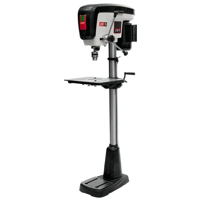 Prensa de taladro de piso Jet de 3/4 HP de 15 pulgadas con luz LED de trabajo, 16 velocidades, 115 voltios, JDP-15F - 716250