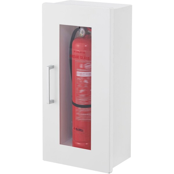 Global Industrial Fire Extinguisher Cabinet, Surface Mount, Fits 2-1/2-5 Lbs. - 670597