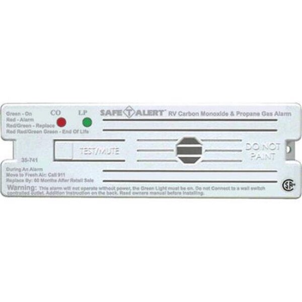 Mti Industry MTI Industry M6T-35741WT 12V 35 Series Safe T Alarm Surface Mount - White - M6T-35741WT