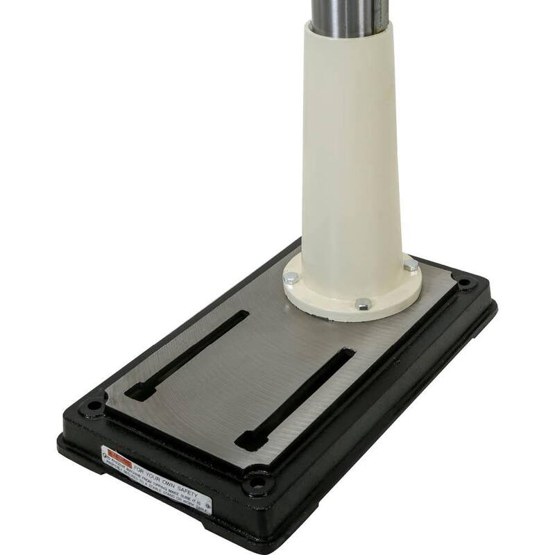 Prensa de taladro radial de piso de 5 velocidades de 34 pulgadas con capacidad de mandril de 5/8 de pulgada - W1670