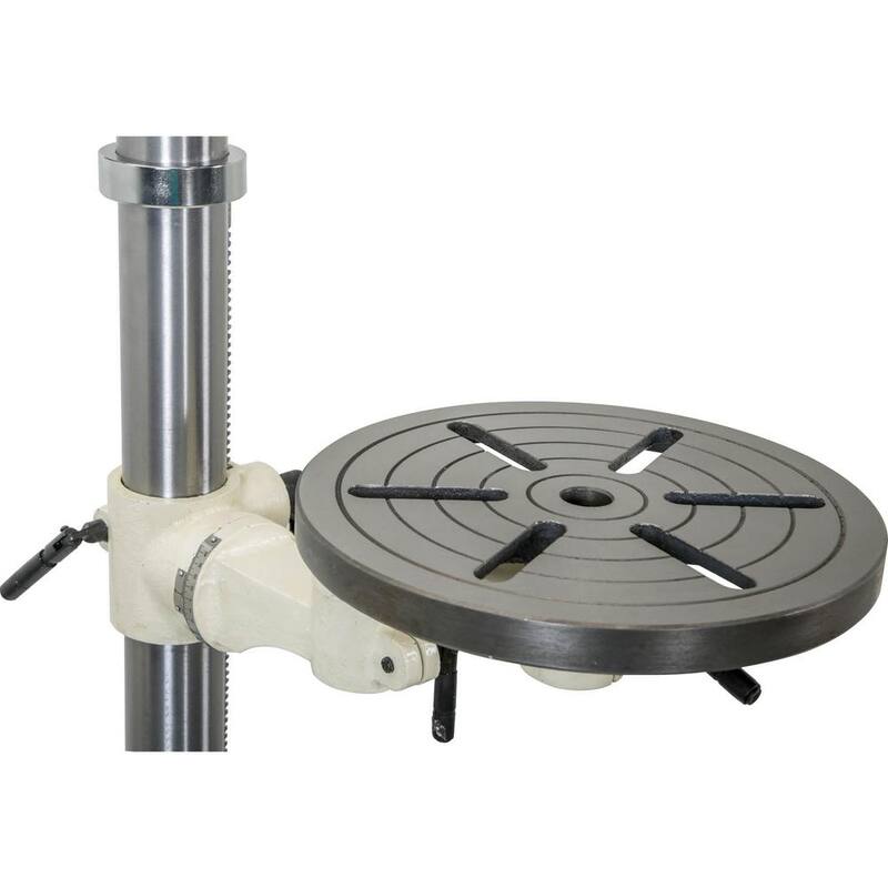 Prensa de taladro radial de piso de 5 velocidades de 34 pulgadas con capacidad de mandril de 5/8 de pulgada - W1670