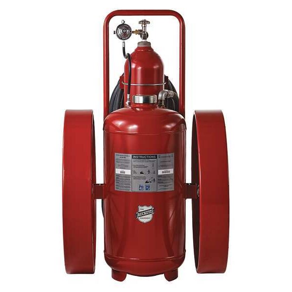 Buckeye Fire Equipment Wheeled Fire Extinguisher, 300 lb Capacity, Class BC , UL Rating320B:C , Potassium Bicarbonate - 32320