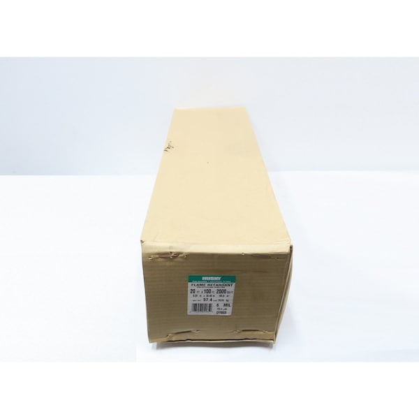 Husky FLAME RETARDANT POLYETHLENE SHEETING 20FT X 100FT FIRE SAFETY PART & ACCESSORY - CFFR0620