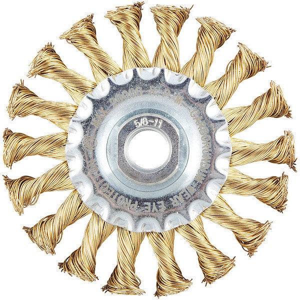 Zoro Select Wire Wheel Brush, 0.020" dia. Wire - 66254443053