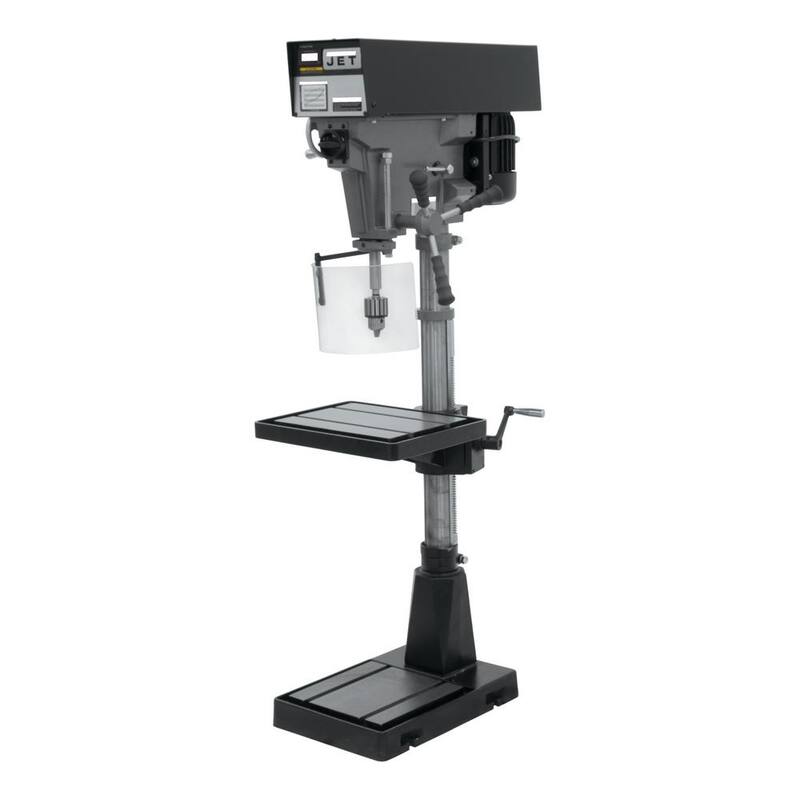 Prensa para taladro de piso de velocidad variable de 15 pulgadas con mandril de 1/2 pulgada, 1HP, 220/440V 3Ph (‎J-A5818) - 354551