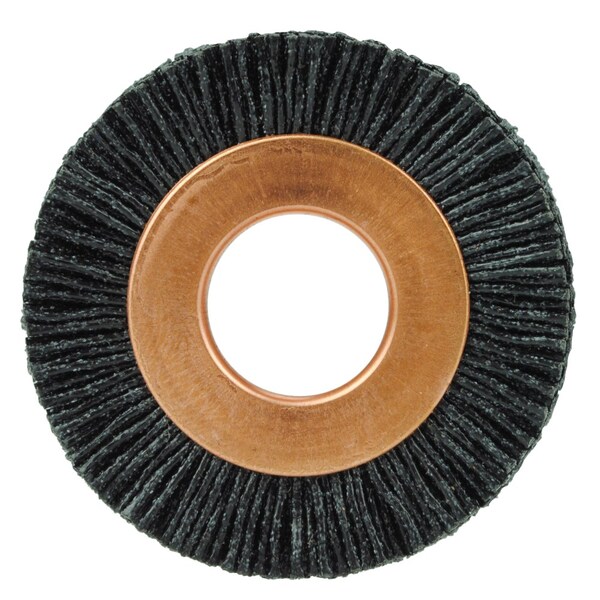 Weiler Burr-Rx 1-1/2" Dia Wheel Brush, .026/120CG Crimped Fill, 1/2" - 17541