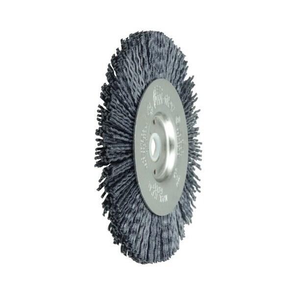 Weiler Burr-Rx 4" Narrow Face Wheel, .035/80CG Crimped Fill, 1/2"-3/8" - 31103