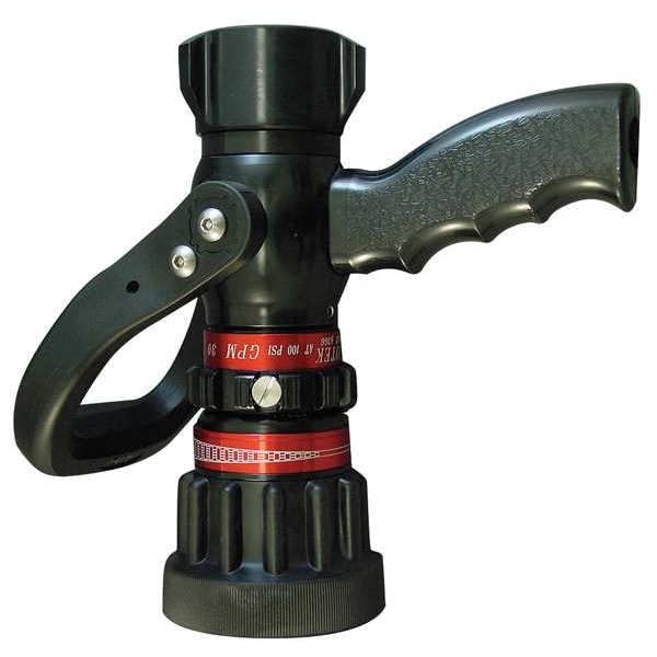 Moon American Fire Hose Nozzle, 1-1/2 In., Black - 512P-1524