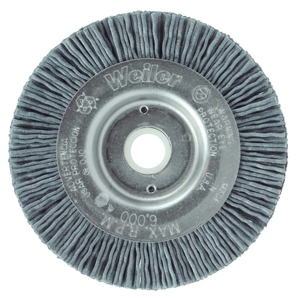 Weiler 3" Narrow Face Nylox Wheel, .035/180SC Crimped Fill, 1/2"-3/8" - 31084