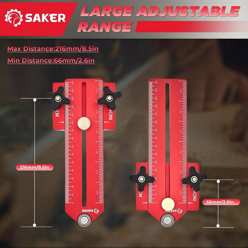 Saker Thin Rip Jig Guía de Sierra de Mesa, Haciendo Cortes Repetitivos de Tiras Angostas, Ajuste para Ranuras de ¾ de pulgada x 3/8 de pulgada - GJ71210-E001