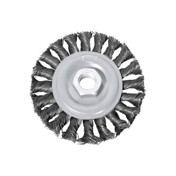 Century Drill & Tool Century Drill 76064 Angle Grinder Wire Wheel 6" Dia. Steel Knot - 76064