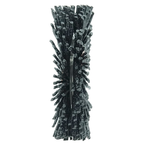 Weiler Burr-Rx 2" Dia Wheel Brush, .026/120CG Crimped Fill, 1/2" Arbor Hole - 17548