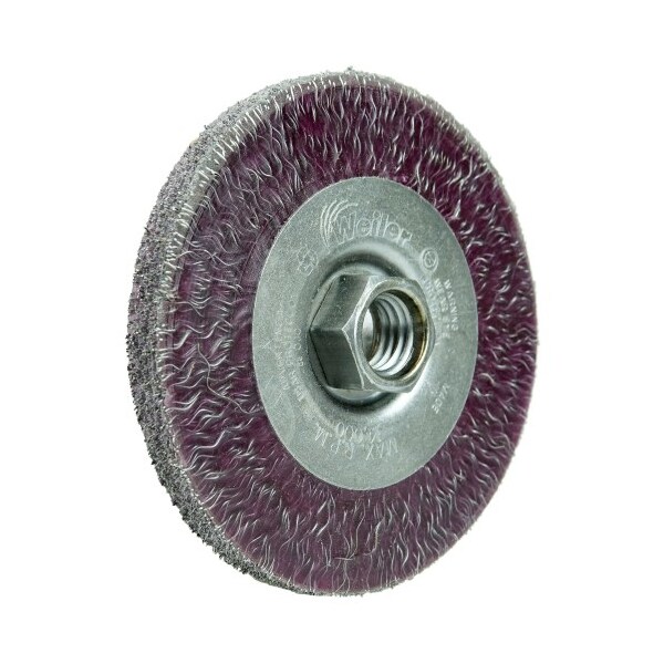 Weiler 4" Polyflex Face Wheel, Encapsulated, .014" Steel Fill, 5/8"-11 UNC - 35416