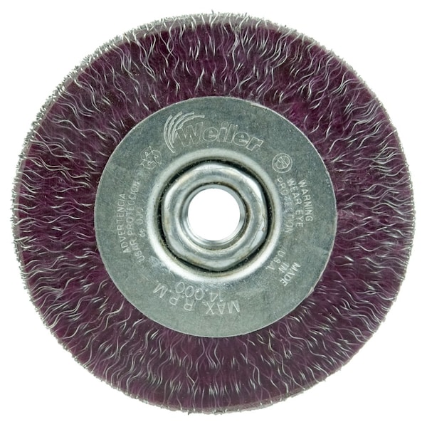Weiler 4" Polyflex Face Wheel, Encapsulated, .014" Steel Fill, 5/8"-11 UNC - 35416