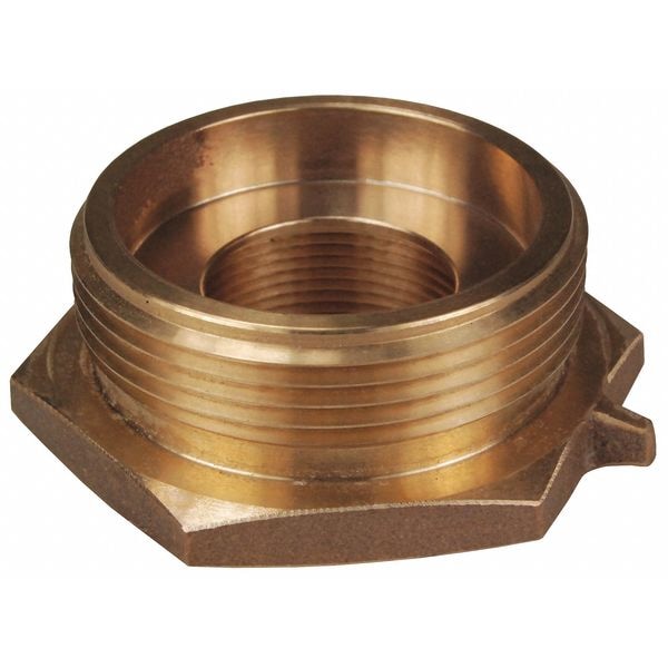 Dixon Hex Nipple BR, FNST, 1-1/2"xMNPT, 1-1/2" - FM15F15T