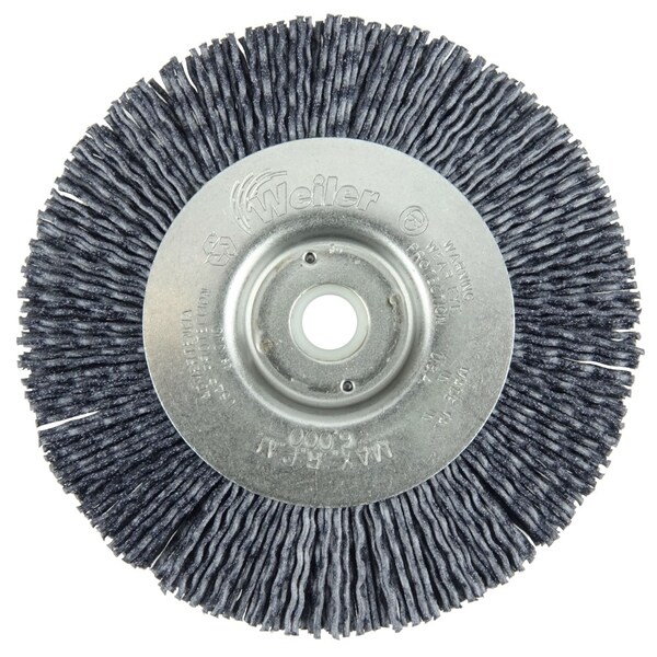 Weiler Burr-Rx 4" Narrow Face Wheel, .043/120CG Crimped Fill, 1/2"-3/8" - 31100