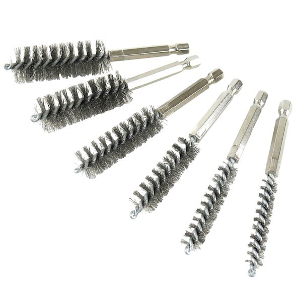 Innovative Products Of America Twisted Wire Bore Brush Set (Stainless Steel) - 8080