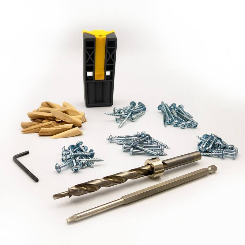 Herramienta de bolsillo para cortes para espigar con tornillos y clavijas (89 piezas) con estuche - 852