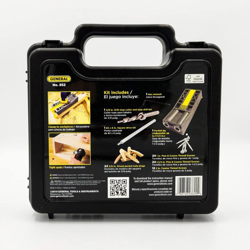Herramienta de bolsillo para cortes para espigar con tornillos y clavijas (89 piezas) con estuche - 852