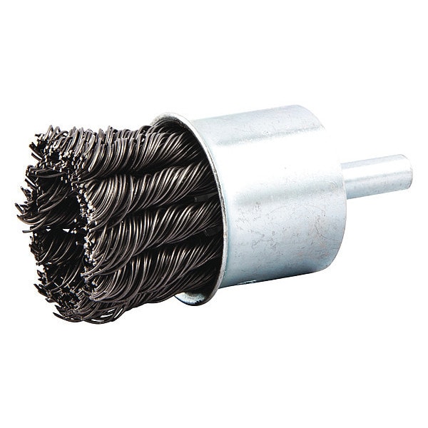 Zoro Select End Brush, Shank 1/4", Wire 0.020" dia., Wire Dia.: 0.02 in - 66254442936