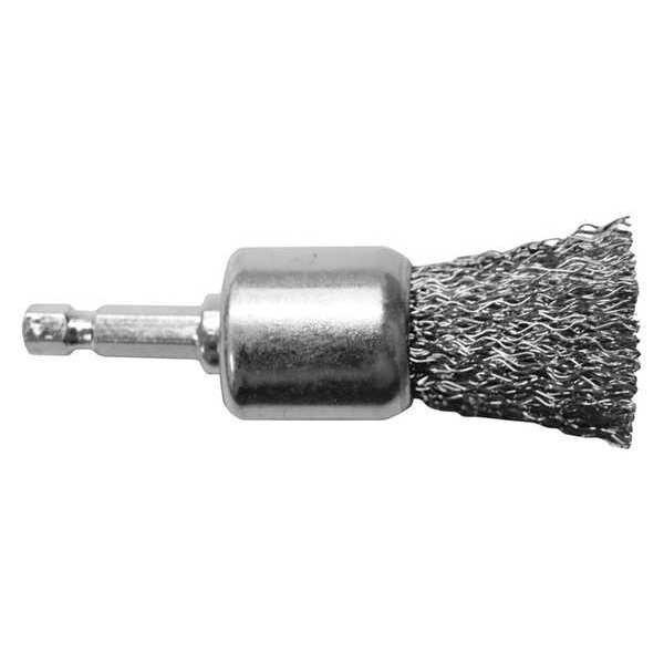 Century Drill & Tool Crimped Drill End Brush, 3/4 in., Coarse - 76203