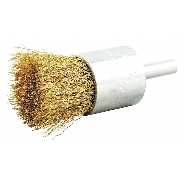 Zoro Select End Brush, Shank 1/4", Wire 0.008" dia. - 66254442941
