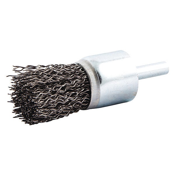 Zoro Select End Brush, Shank 1/4", Wire 0.020" dia., Bristle Trim Length: 1 1/8 in - 66254443056