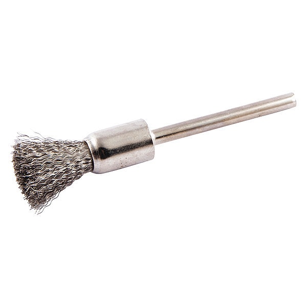 Zoro Select End Brush, Shank 1/8", Wire 0.005" dia. - 66254443030