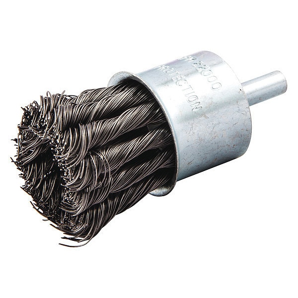 Zoro Select End Brush, Twisted, 1-1/8" dia., 22000 rpm - 66252839058
