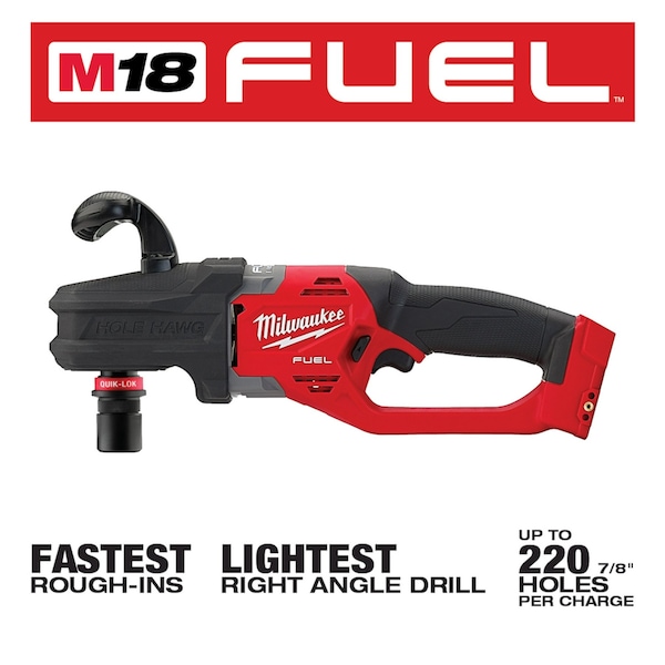 Milwaukee Tool Drill, 7/16" QUIK-LOK Chuck, 18V DC - 2808-20