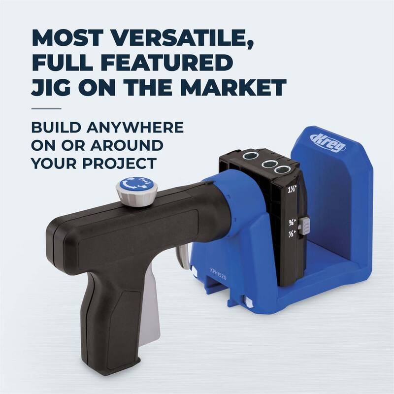 Kit de iniciación Kreg Pocket-Hole Jig 520PRO con Kit Inicial de Tornillos PH - KPHJ520PRO-21H