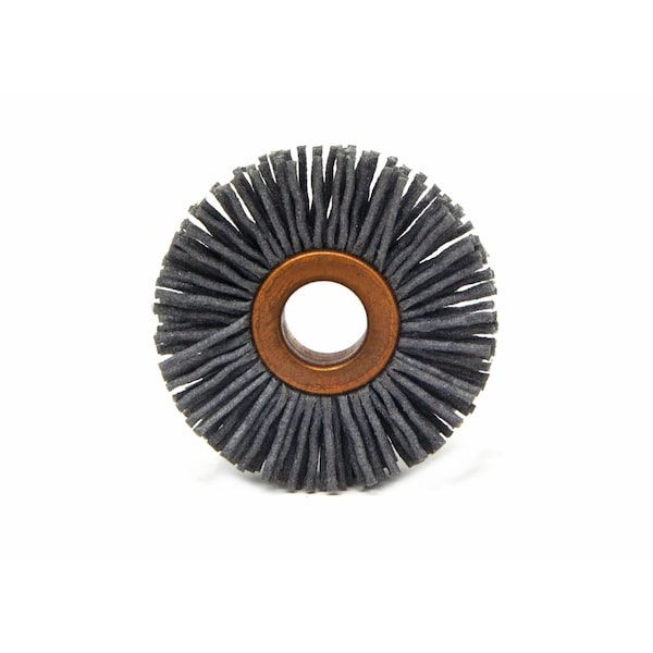 Brush Research Manufacturing CY1180SC Abrasive Nylon Copper Center Wheel, 1" Dia., 180SC, .375" Arbor Hole, .125" Trim - CY1180SC