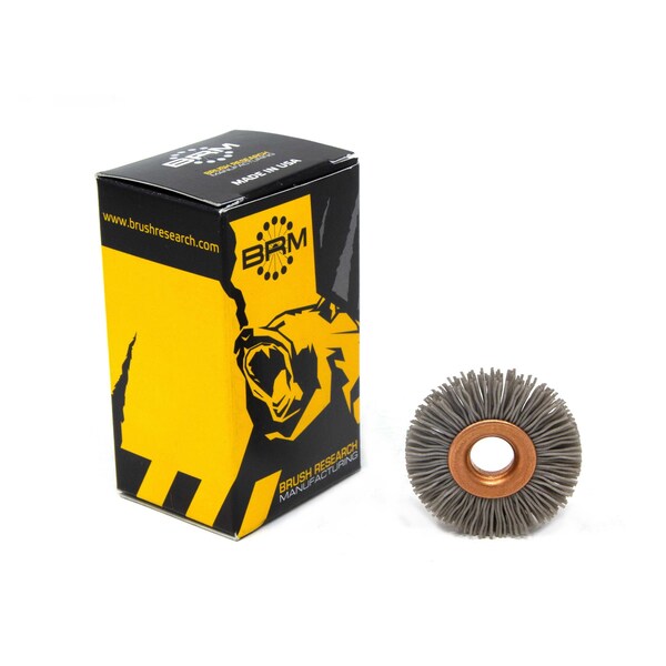 Brush Research Manufacturing CY1320AO Abrasive Nylon Copper Center Wheel, 1" Dia., 320AO, .375" Arbor Hole, .125" Trim - CY1320AO