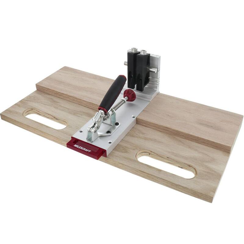 Milescraft Pocket Jig 400 - Plantilla de orificio de bolsillo automática, resistente y de metal para trabajar en madera. Kit completo con broca, destornillador y tornillos - 1327